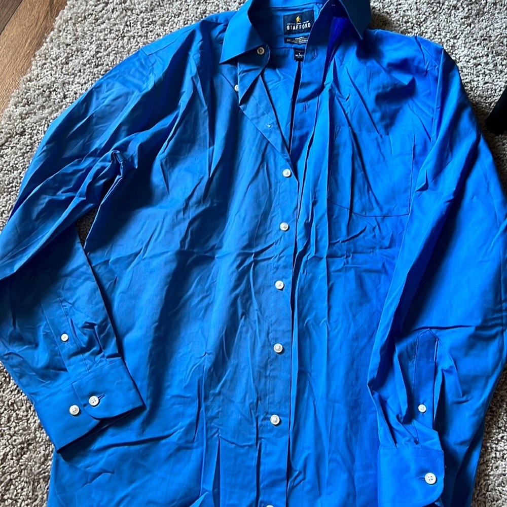 Stafford button down long sleeve shirt Regular fit large
